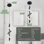 Modern Hanging Lamp, Black