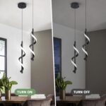 Modern Hanging Lamp, Black - Image 5