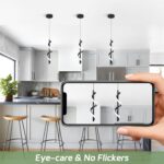 Modern Hanging Lamp, Black - Image 6