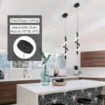 Modern Hanging Lamp, Black - Image 4