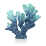 ALIWINER Blue Coral Decor Coral Reef Faux Artificial Coral Decor Resin Coral Statue Nautical Decor Tabletop Decoration Home Living Room Decor (7.8in Tall)