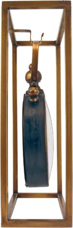 Design Toscano Industrial Age Mantel Clock, 13 Inch, Metalware, Brass - Image 3