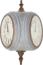 Creative Co-Op Metal Double Sided Wall Clock - Image 4